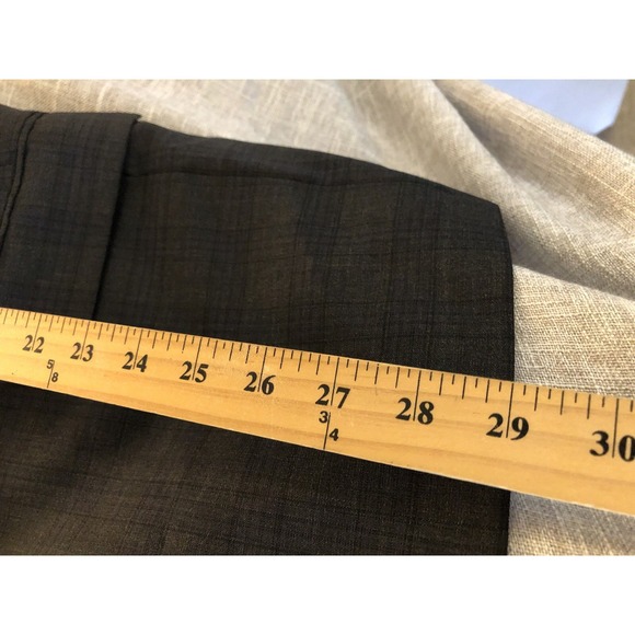 Hickey Freeman Blazer 40L Gray Glen Plaid Wool Suit Coat Jacket Career Casual